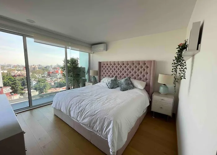 Apartment Roma-condesa - Alberca Rooftop + Gym - 2br Vistas *